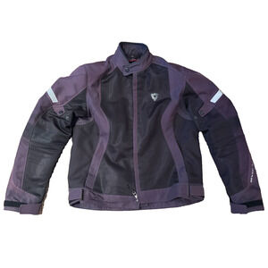 REV'IT Airwave Mesh Motorcycle Jacket XL Black Summer Ventilated Knox CE Armor